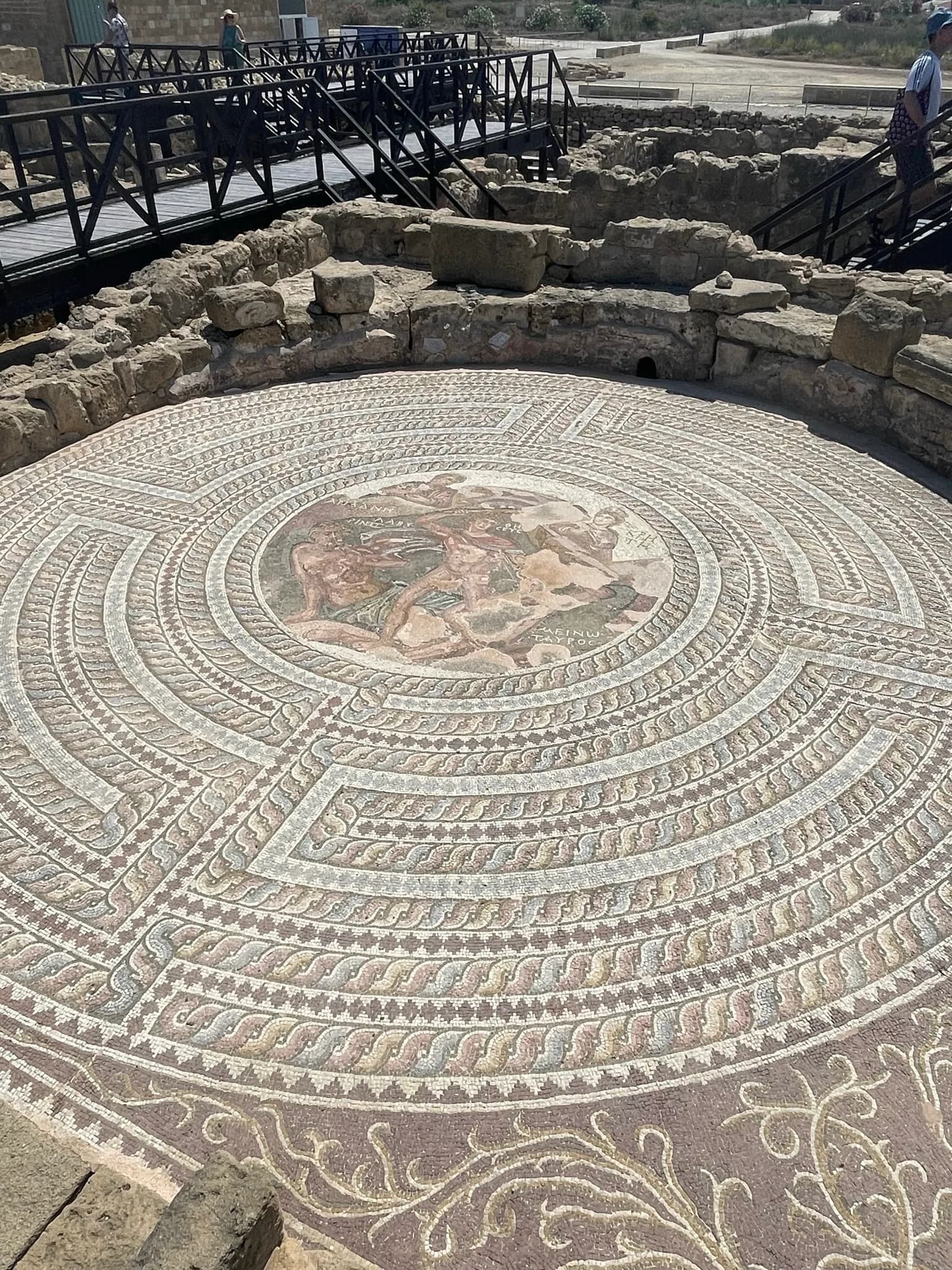 Romeinse vloermozaïek in het archeologische park van Paphos