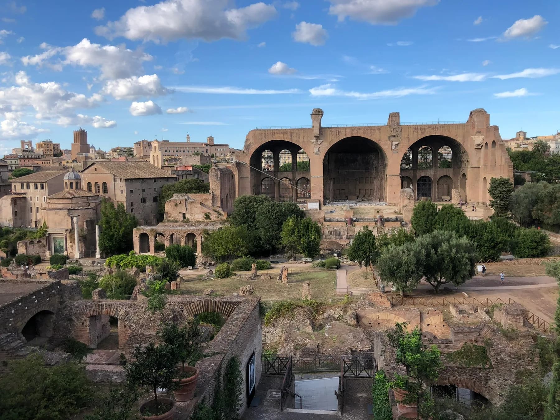 Ruïnes en tempels van het Forum Romanum in Rome