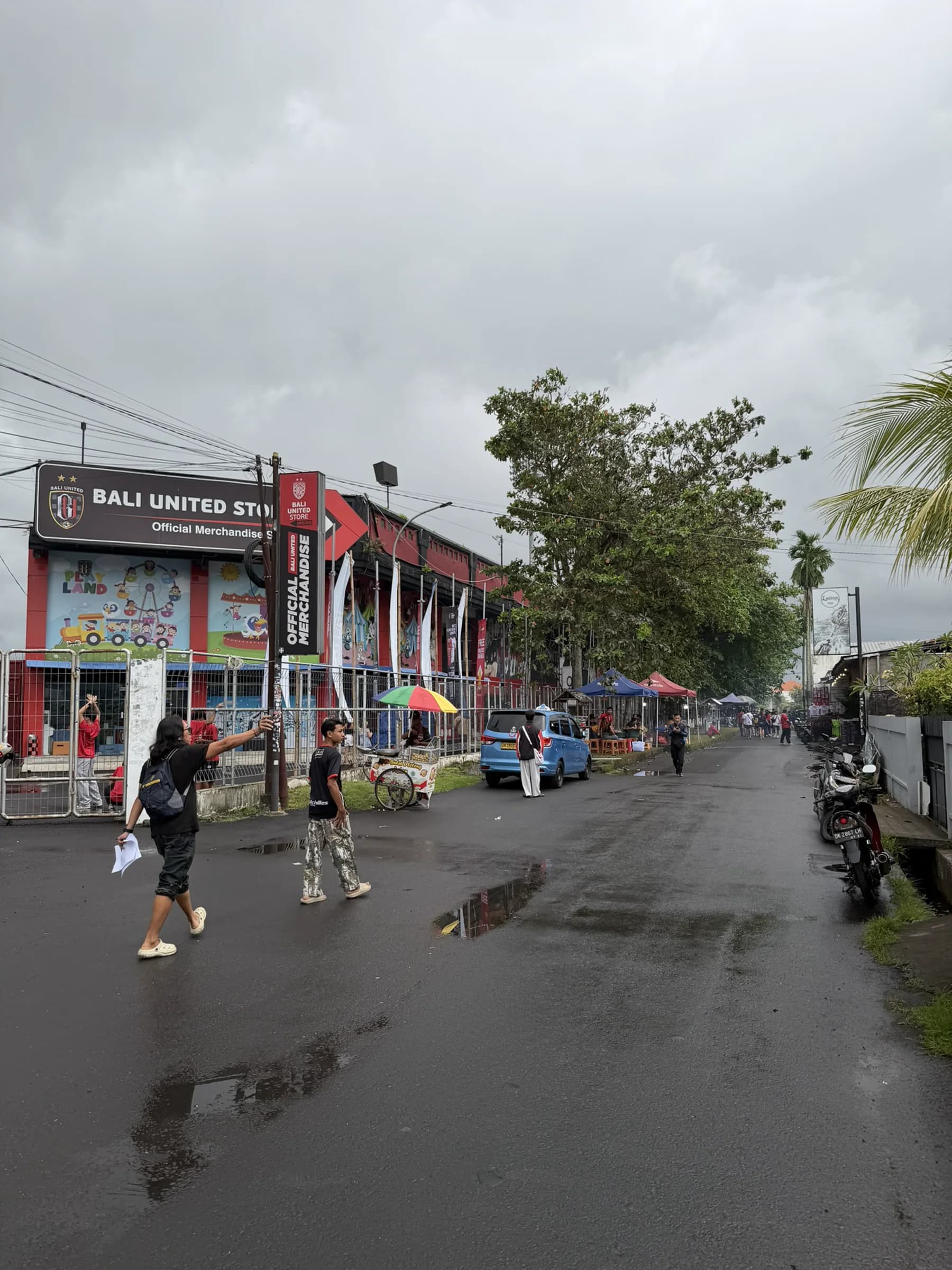 Buitenzijde van het Bali United-stadion in Gianyar