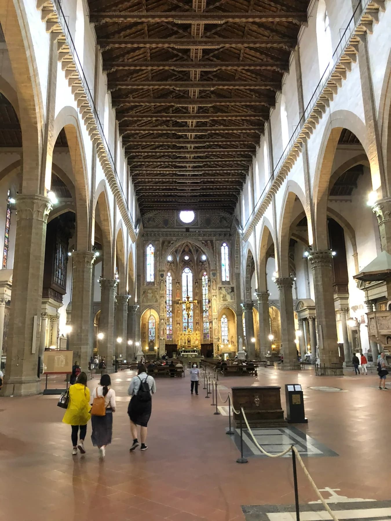 Interieur van de basiliek Santa Croce in Florence