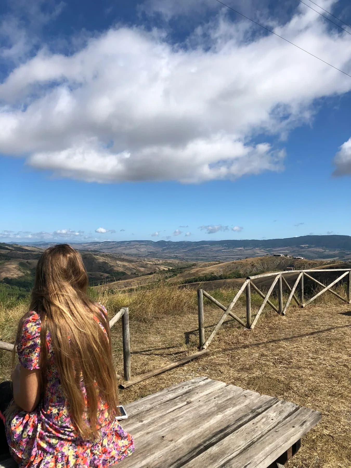 Uitzicht over het landschap van de Val d'Orcia