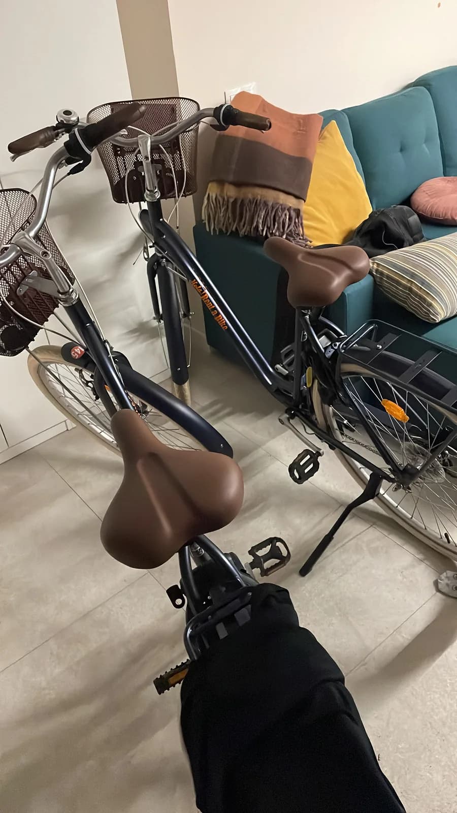 De fietsen die wij huurden voor onze stedentrip in Valencia